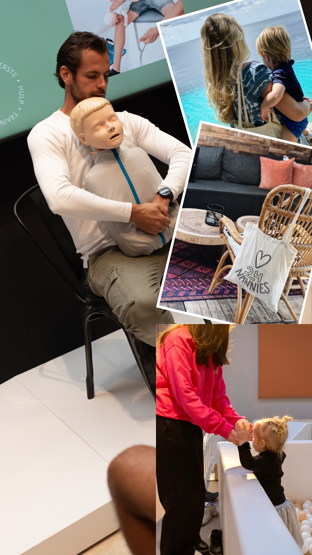 Blue And Beige Modern Photo Collage New Collection Instagram Story